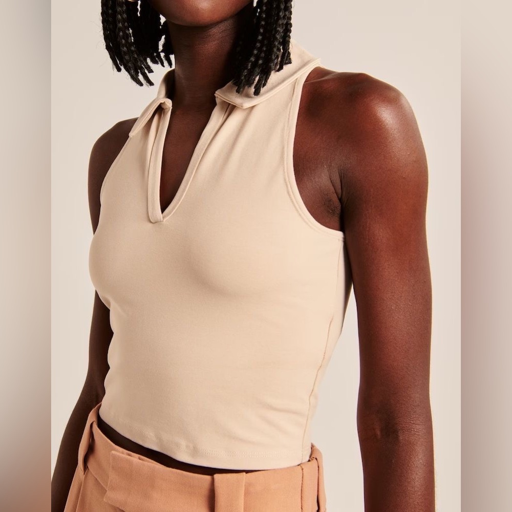 Abercrombie essential polo tank size xs